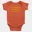 Ennamaa Kannu Sowkkiyamaa Short Sleeve Baby Onesie in Orange Color